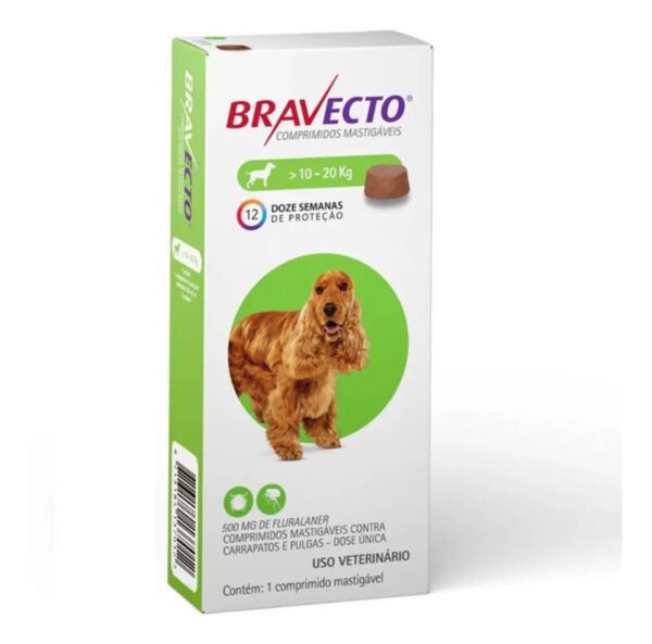 BRAVECTO ANTIPARASITARIO PERRO 10 A 20 KILOS