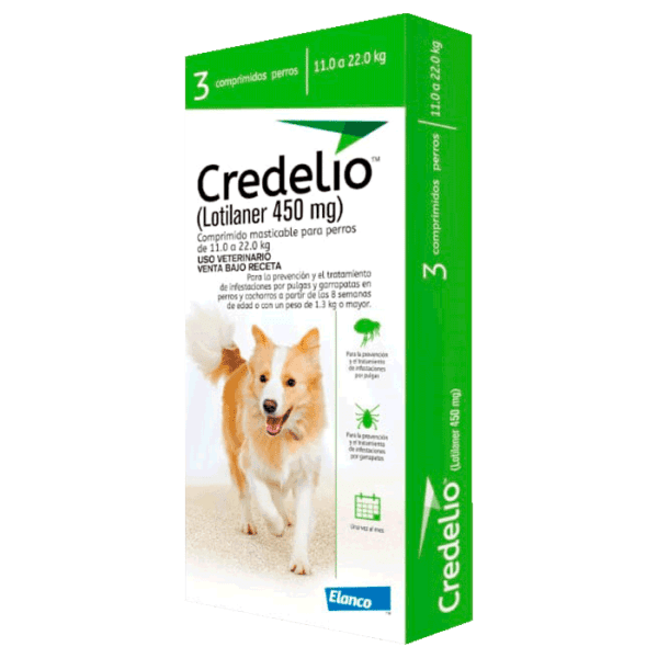 Credelio Perro 11 a 22 Kg x 3 comprimidos