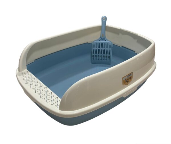ARENERO ABIERTO BAÑO SANITARIO PARA GATO CON PALA (MEDIANA)